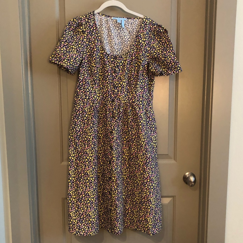 Draper James floral button front dress